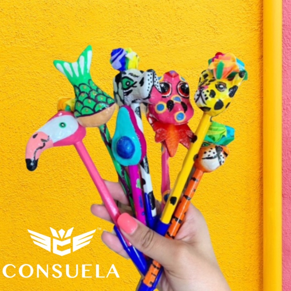 Consuela Paper Mache Refillable Ink Pen - Picture 2 of 12